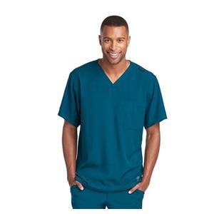 Skechers Scrub Top V-Neck 1 Pocket Small Bahama Mens Ea