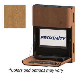 Classic CXT 28-T Computer Workstation MDF Oak Ea