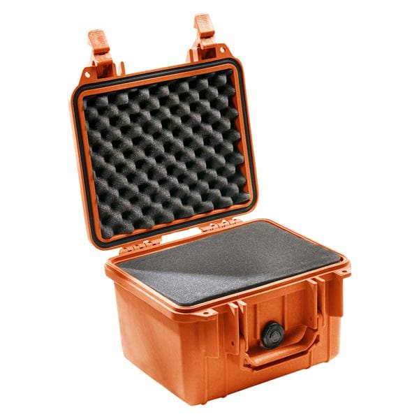 Pelican Protection Case Orange Molded Rubber/Foam With Foam 9.17x7x6.12" Ea