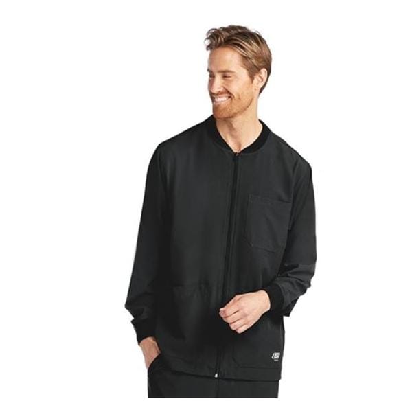 Skechers Warm-Up Jacket 3 Pockets Long Sleeves 5X Large Black Mens Ea