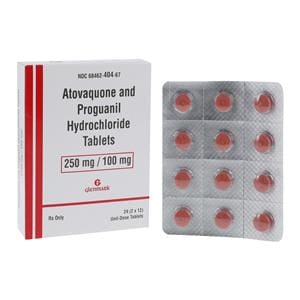 Atovaquone/Proguanil Tablets 250mg/100mg Unit Dose 24/Pk