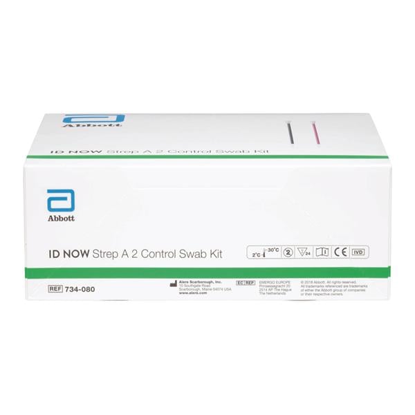 ID NOW Strep A Positive/Negative Control Swab For 12/Bx