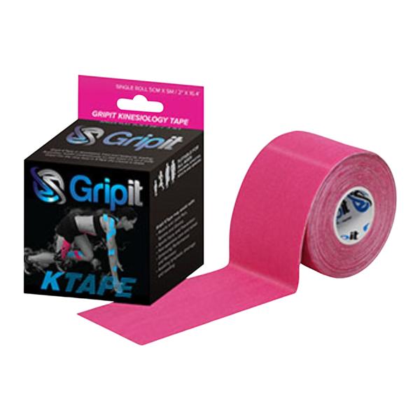 Strapit Kinesiology Tape Cotton/Lycra/Spandex 2"x5.5yd Pink Ea