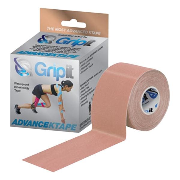 Strapit Advance Kinesiology Tape Viscose/Synthetic 2"x5.5yd Tan Ea