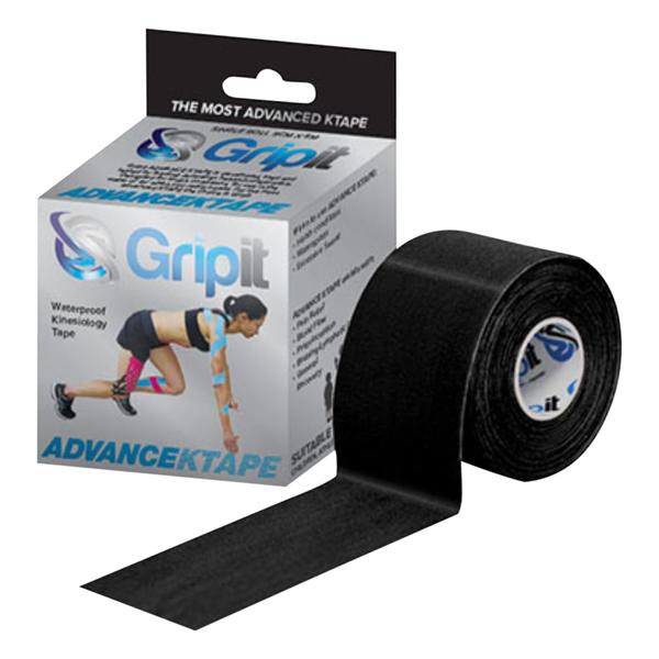 Strapit Advance Kinesiology Tape Viscose/Synthetic 2"x5.5yd Black Ea