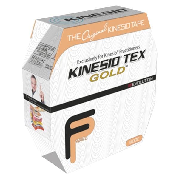 Kinesio Tex Gold FP Kinesiology Tape Cotton 2"x34yd Beige Ea