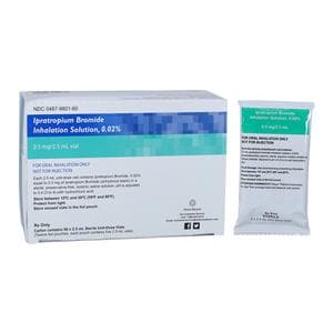 Ipratropium Bromide Inhalation Solution 0.02% Vial 2.5mL Unit Dose 60/Bx
