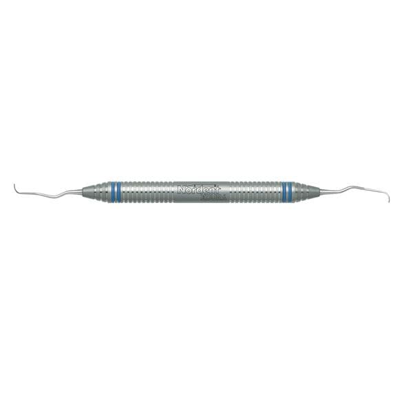 Nordent Crtt/Sclr Scaler & Curette Grcy Lng DE Size 3/8 DuraLite ColorRing SS Ea