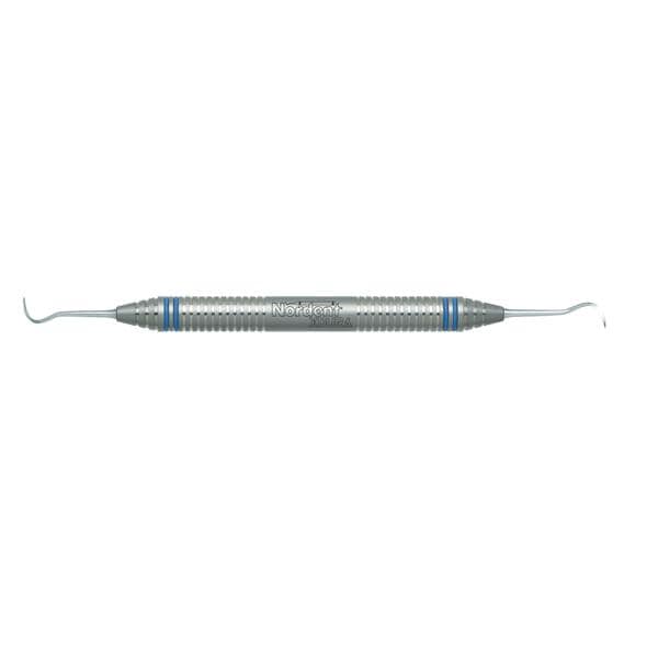 Nordent Scaler & Curette Sickle DE Size R138 DuraLite ColorRing XDura SS Ea