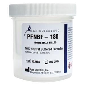 Neutral Buffer Formalin Fixative Solution Prefilled Formalin 10% 180mL 50/Ca