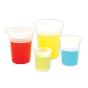 Beaker Plastic Reusable 250 mL Ea