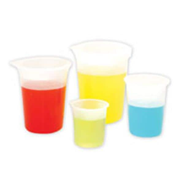 Beaker Plastic Reusable 250 mL Ea