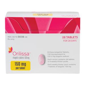 Orilissa Tablets 150mg Blister Pack 28/Package Each