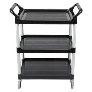 Utility Cart 33.6x18.6x37.8" (4) Caster (3) Shelf