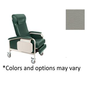 Clinical Recliner Vinyl 450lb Capacity Gray Ea