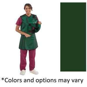 Apron/Vest Hunter Green Large Lead Free With Thyroid Collar Ea