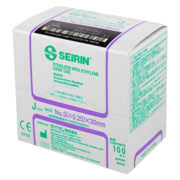 Seirin Acupuncture Needle .25x30mm Conventional 100/Bx