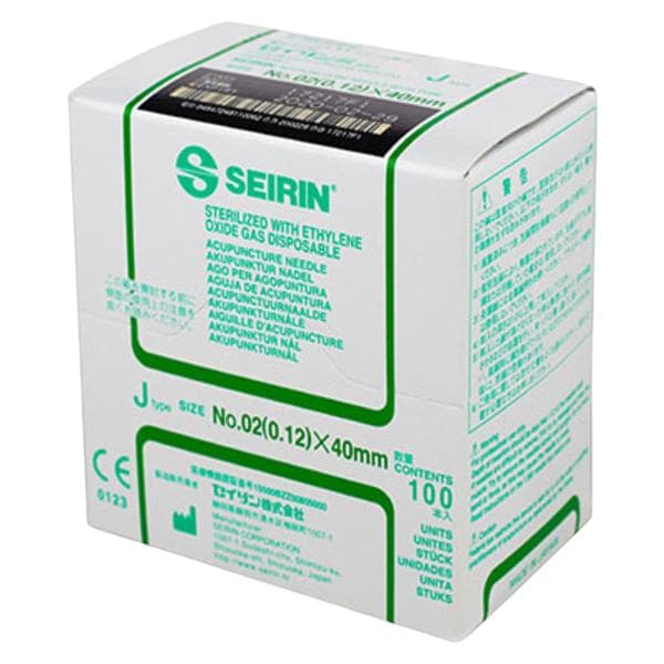 Seirin Acupuncture Needle .12x40mm Conventional 100/Bx