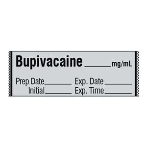 Tape Label Bupivacaine Gray 1" 500/Rl