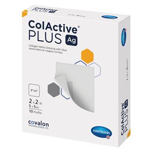 ColActive Plus Ag Collagen Wound Dressing 2x2" Silver