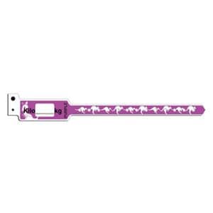 KangaBand Write-On Wristband Poly Purple Pediatric 250/Bx