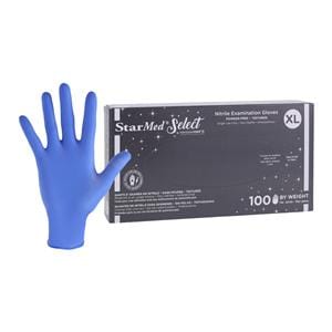 Starmed Nitrile Exam Gloves X-Large Periwinkle Non-Sterile, 10 BX/CA