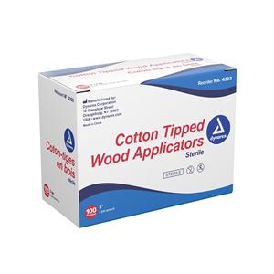Applicator 3" Wood Shaft Sterile 1000/Ca