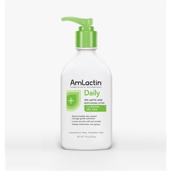 Amlactin 12% Moisturizing Lotion Ammonium Lactate 225gm/Bt, 12 BT/CA