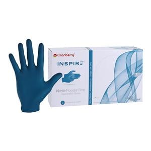 Inspire Nitrile Glove Gloves Large Aegean Blue Non-Sterile, 10 BX/CA