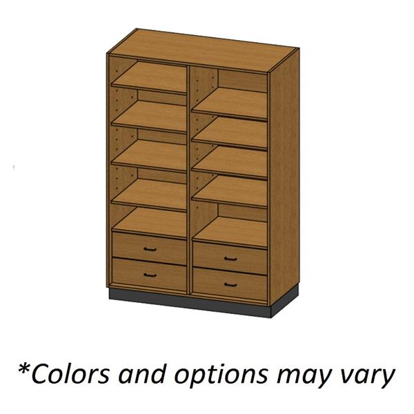 Stor-Edge Storage Cabinet 4 Drawer Laminate Oak Ea