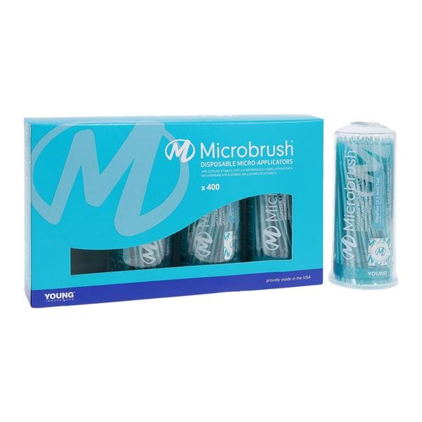 Microbrush Bendable Micro Applicator Teal 400/Pk