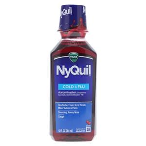 Nyquil Cold/Flu Liquid 650/30/12.5mg Cherry 12oz/Bt