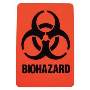 Biohazard Labels Waterpro 27/8X2 25/BX 25/BX