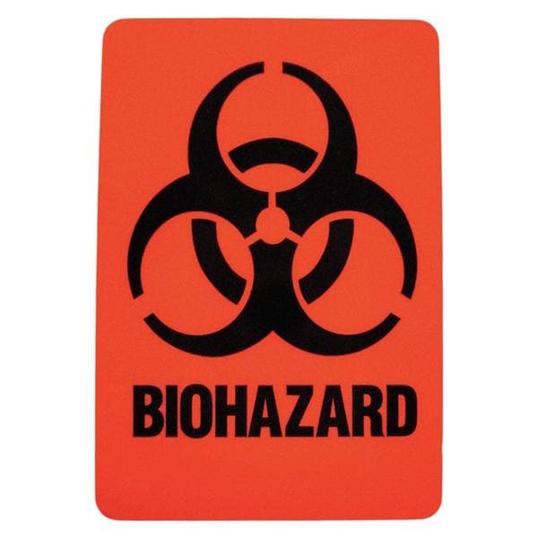 Biohazard Labels Waterpro 27/8X2 25/BX 25/BX