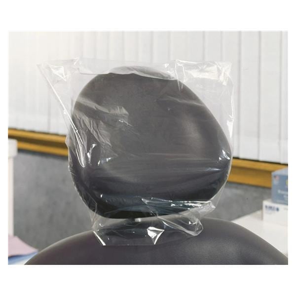 Headrest Cover 11.5 in x 3 in x 8.75 in Plastic Clear Disposable 250/Bx