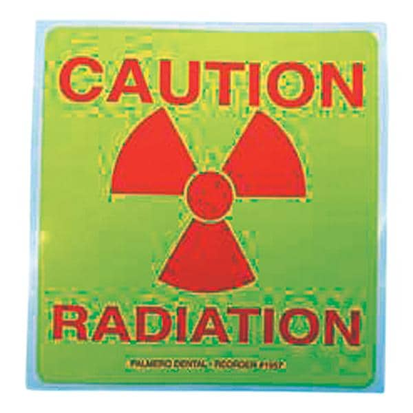 Radiation Caution 3x3" Informational Label 5/Pk