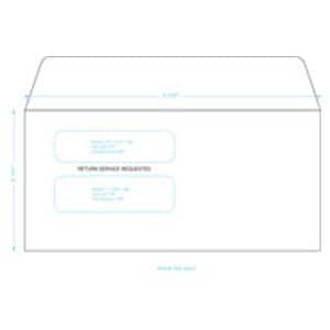 Envelope White Gummed 500/Pk