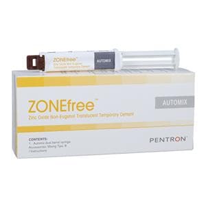 ZONEfree Zinc-Oxide Non-Eugenol Automix Temporary Cement Translcnt 3.2 Gm Syr Ea