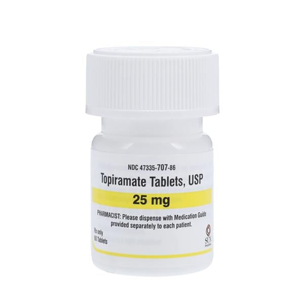 Topiramate Tablets 25mg Bottle 60/Bt