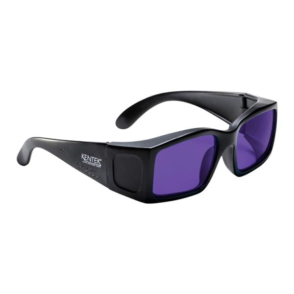 Laser Safety Glasses Medium Purple Lens / Black Frame For UV and Dye Ea