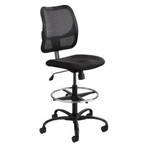 Safco Vue Mesh Extended Height Chair 49-1/2"Hx25"Wx17-1/2"D Black Ea