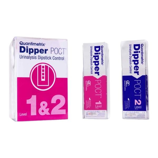 Dipper POCT Urinalysis Dipstick Level 1&2 Control 20/Pk