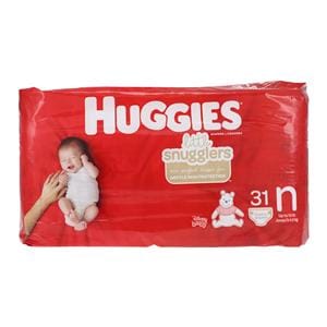 Dprs Hggs Ltl Snglr Infant Unisex Nwbrn Max 0-10lbs White Fragrance Free 31/Pk, 4 PK/CA