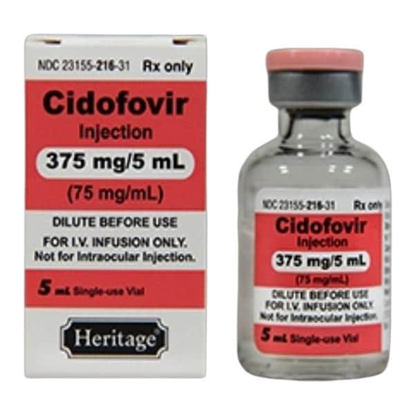 Cidofovir Injection 375mg/Vl SDV 5mL 1x5mL/Vl