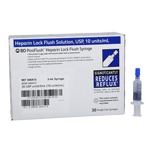 Heparin Flush IV Flush Solution 10u/mL PosiFlush Prefilled Syringe 3mL 480/Ca