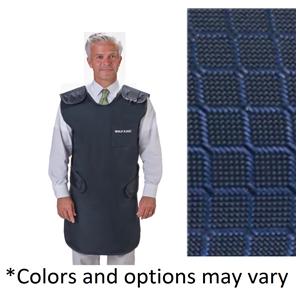 X-Ray Apron Shimmering Navy Blue Lightweight Lead 25x40" .5mm Equivalence Ea