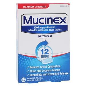 Mucinex Tablets 1200mg Maximum Strength 14/Pk