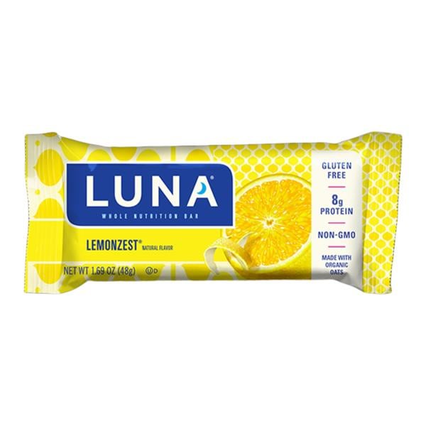 Luna Nutrition Bar Gluten Free Lemon Zest 1.69oz Packet 15/Bx