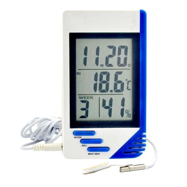 Min-Max Bench Thermometer/Hygrometer -50 to 70°C Ea