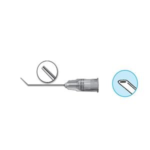 Cannula Nucleus Hydrodissector 23gx1" 7mm Angled/Flattened Tip 10/Bx